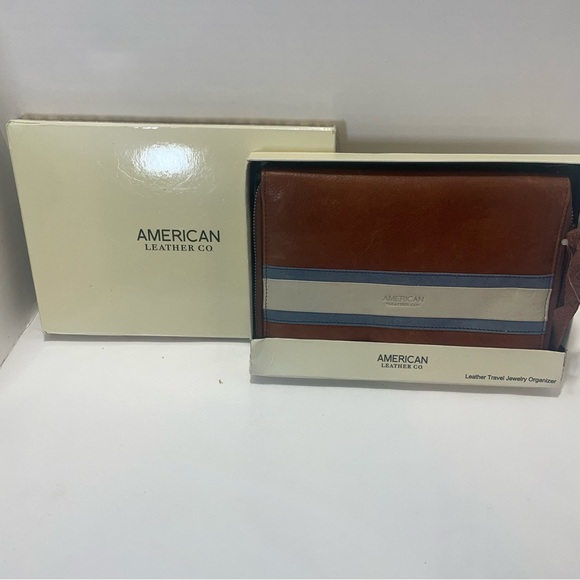 American Leather Co. Accessories - American Leather Co. Brown Leather Travel Jewelry Organizer. In box. Has dents.